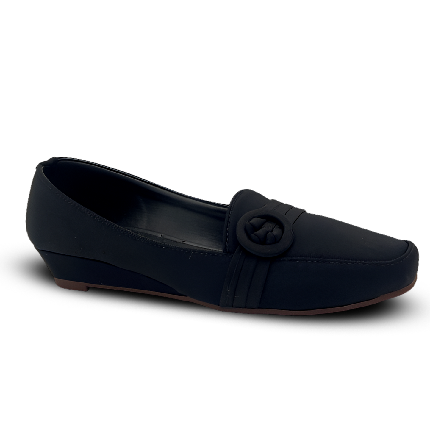 Black Comfort Wedge Loafers