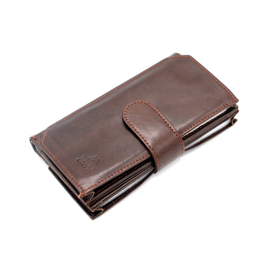 Long Leather Wallet. Mobiles Holder