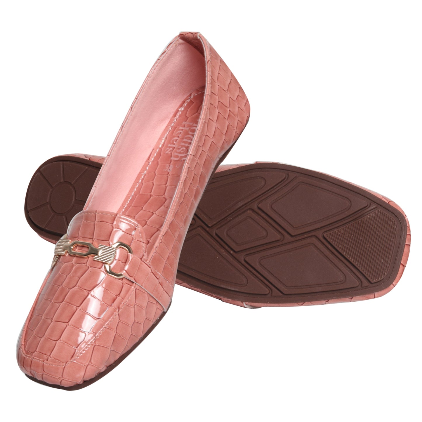 Croc-Embossed Loafers