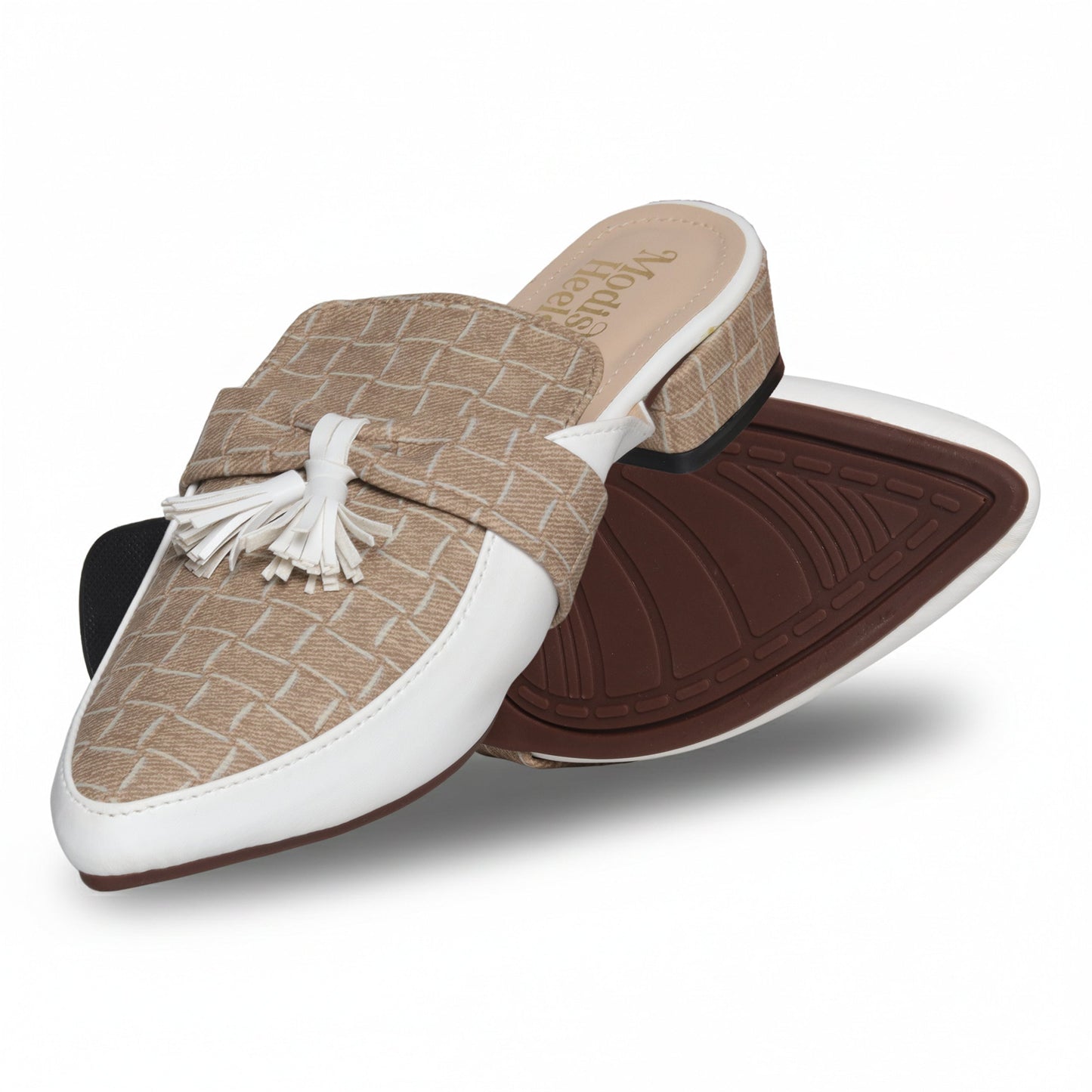 Limited Edition Woven Mules - Elegant Pointed TasselHeel