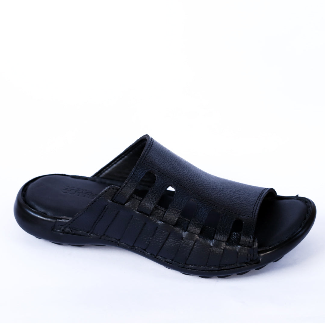 Men's Leather Slippers – Comfortable & Stylish  ART-6131