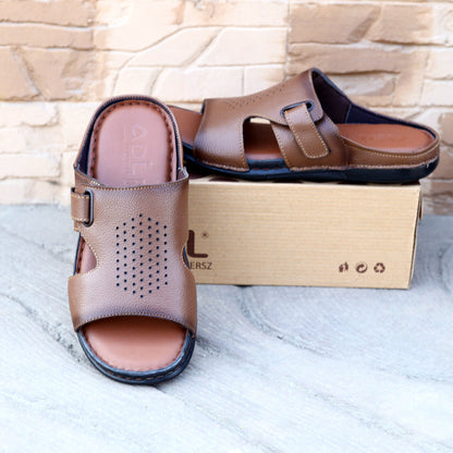 High Sole Leather Slippers – Stylish & Comfortable . ART-7101