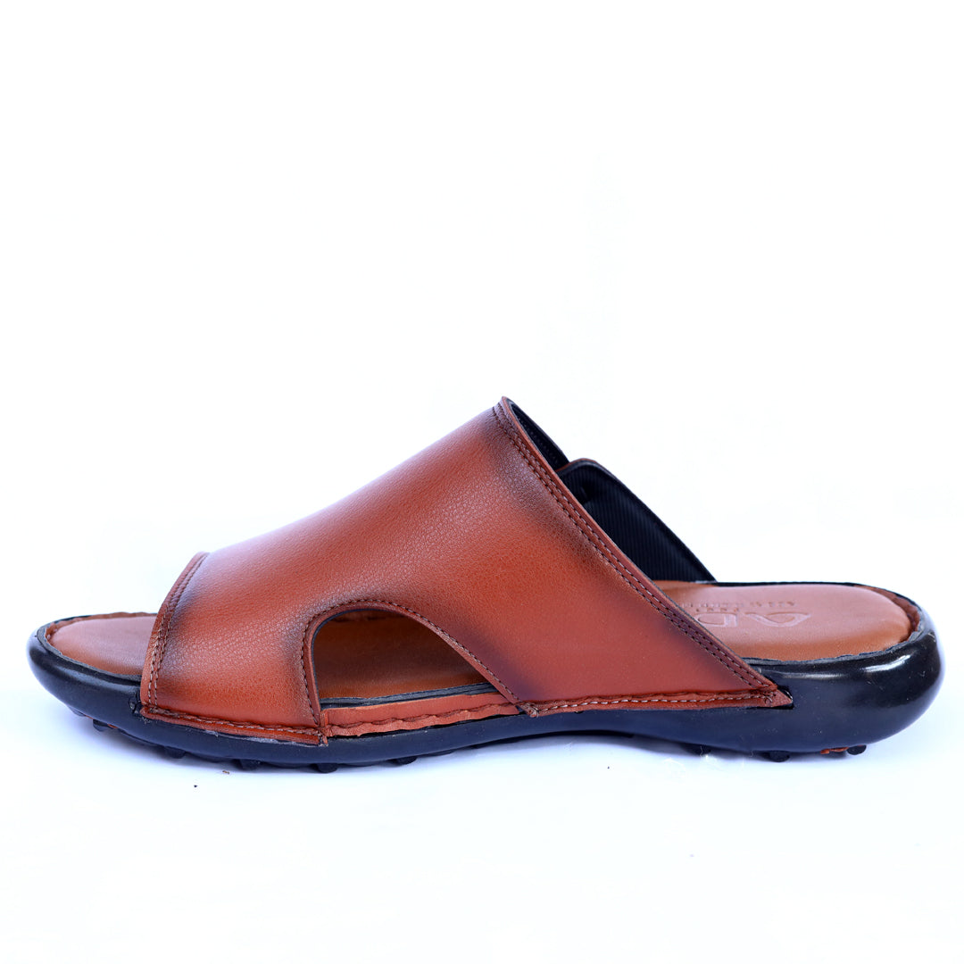 Men's Leather Slippers – Comfortable & Stylish  ART-6131