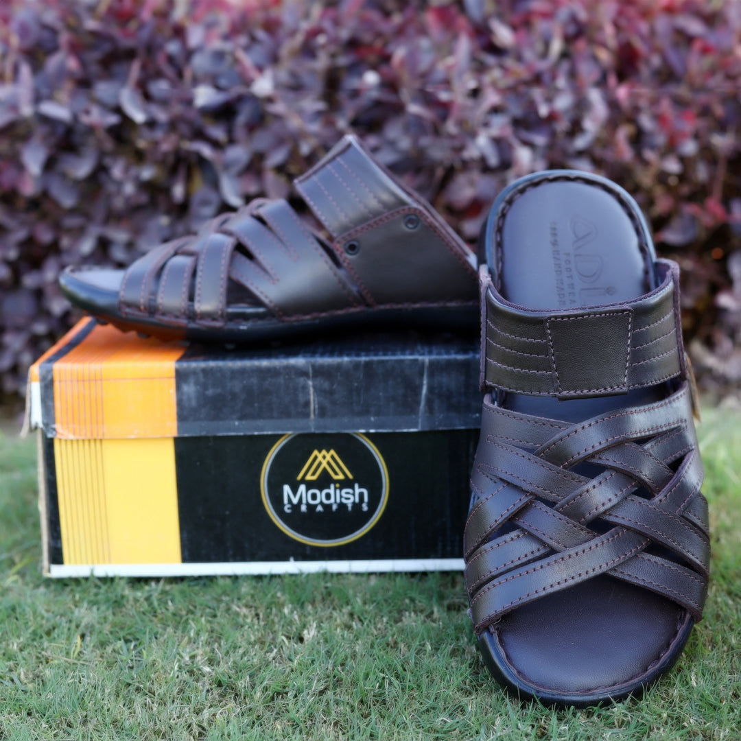 Men’s Leather Slippers – Stylish & Comfortable  ART-2201