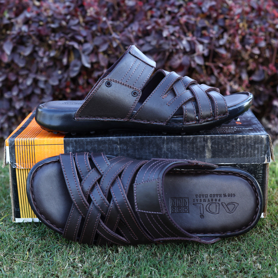 Men’s Leather Slippers – Stylish & Comfortable  ART-2201