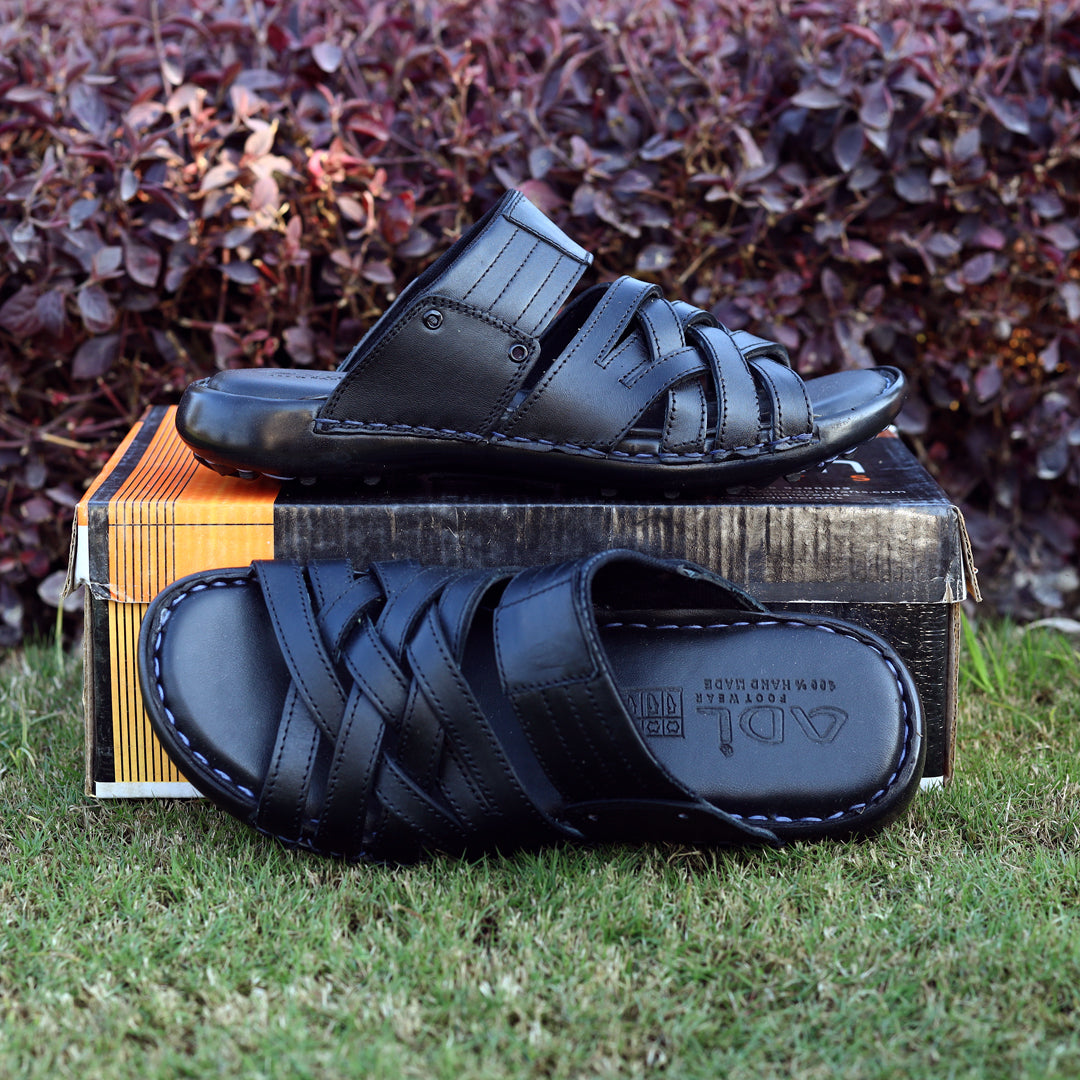 Men’s Leather Slippers – Stylish & Comfortable  ART-2201