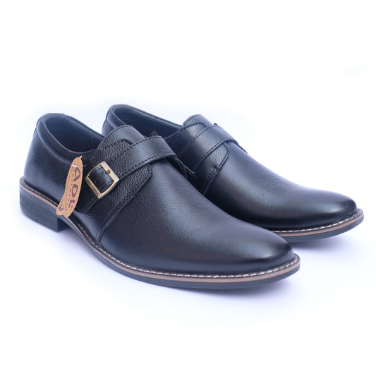 Men's Leather Monk Strap Shoes –  ART-6107
