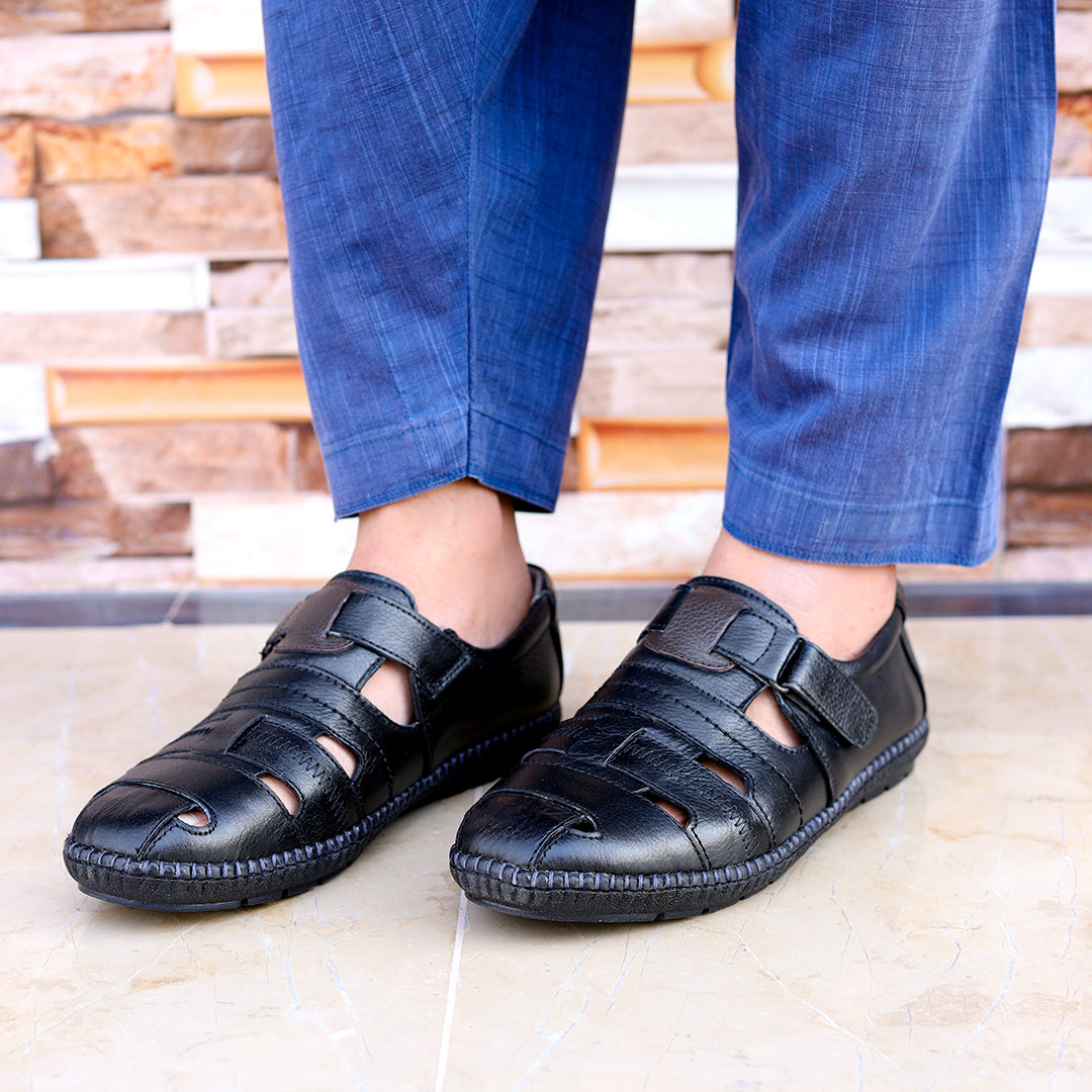 Men's  Leather Fisherman Sandals ART-009