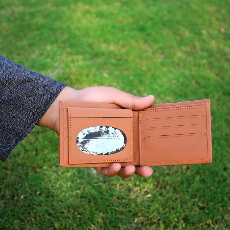 Camel Leather Wallet. - d53406-21