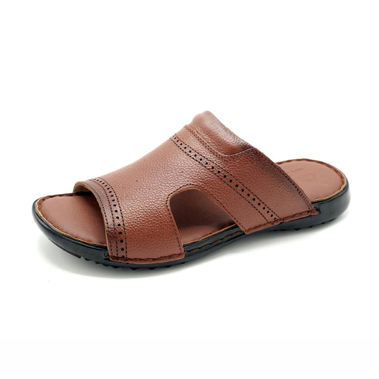 Pure Leather Slippers- Art 8138
