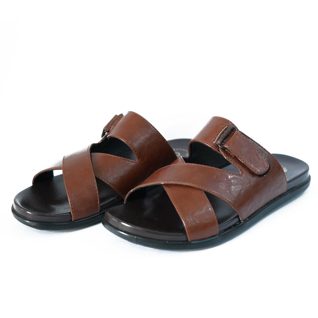 Medicated Leather Slippers ART-3303