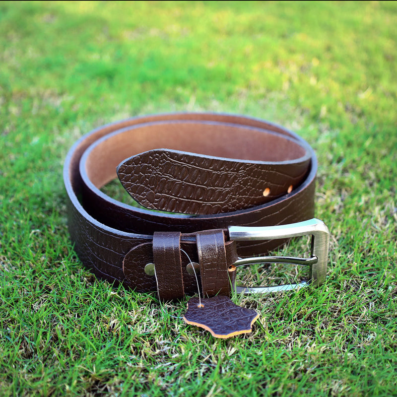 Dark Brown Leather Belt - d53406-21