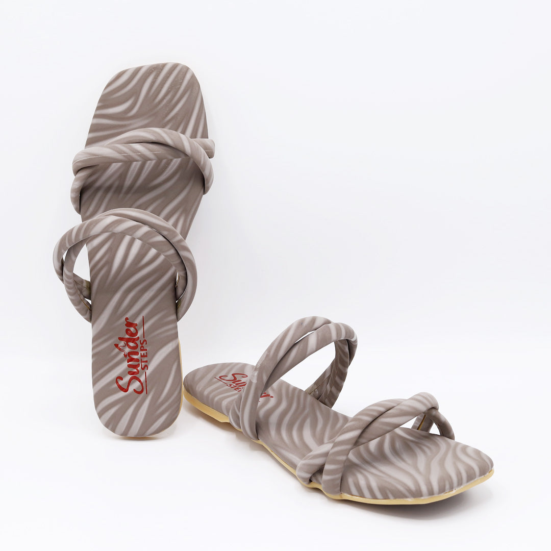 Zebra Pattren Stylish Flats-011