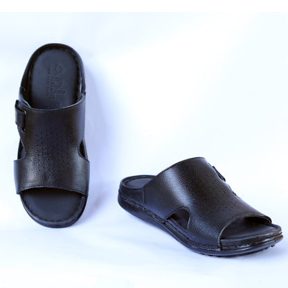 High Sole Leather Slippers – Stylish & Comfortable . ART-7101
