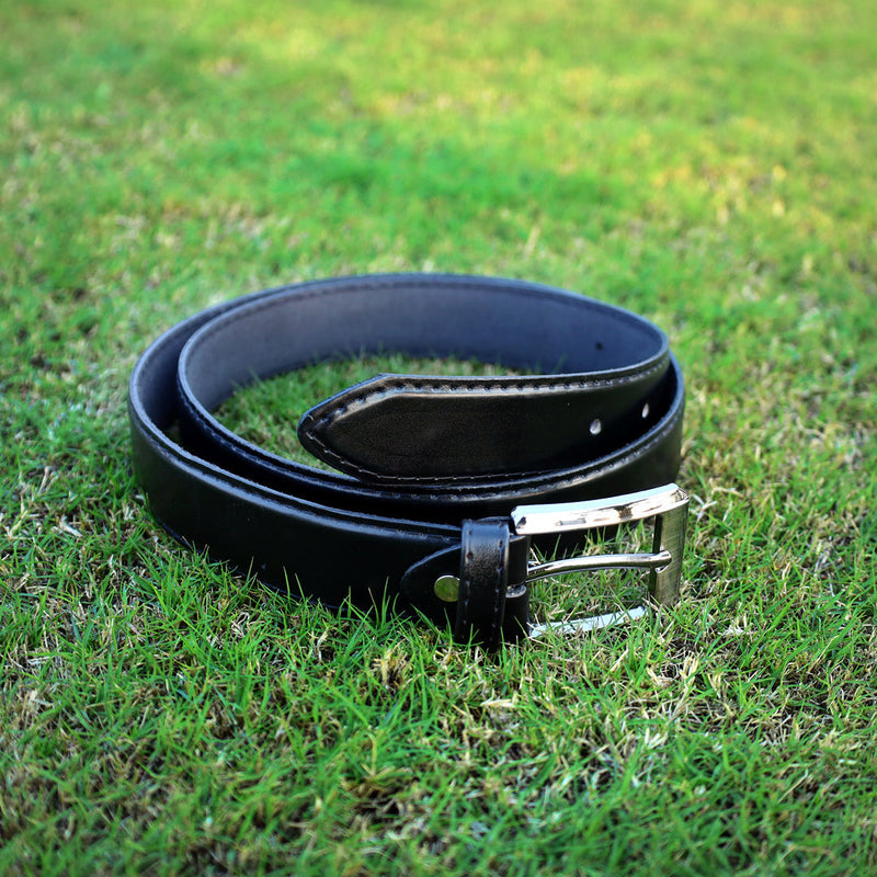 Plain Black Leather Belt - d53406-21