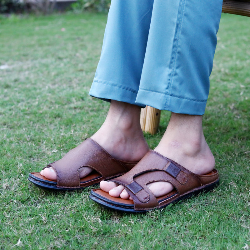 Premium Leather Slippers. - d53406-21