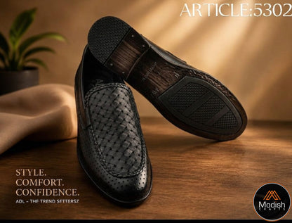 Perforated Dress Shoes .