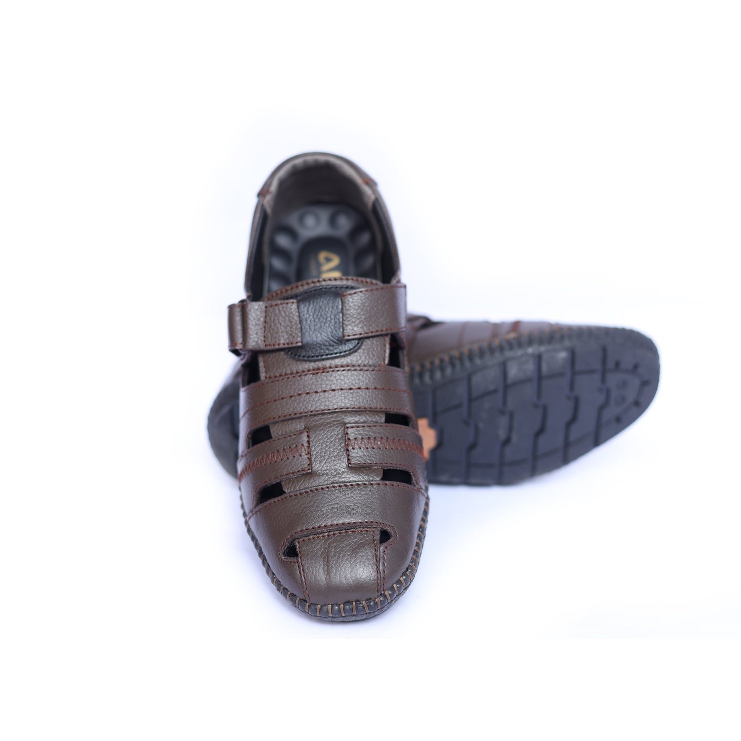 Men's  Leather Fisherman Sandals ART-009