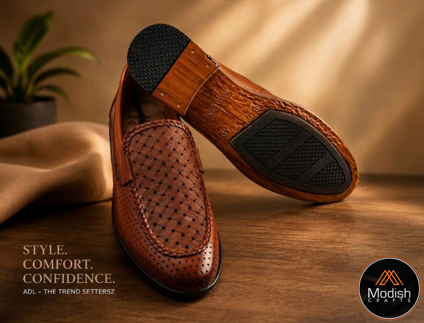 Perforated Dress Shoes .