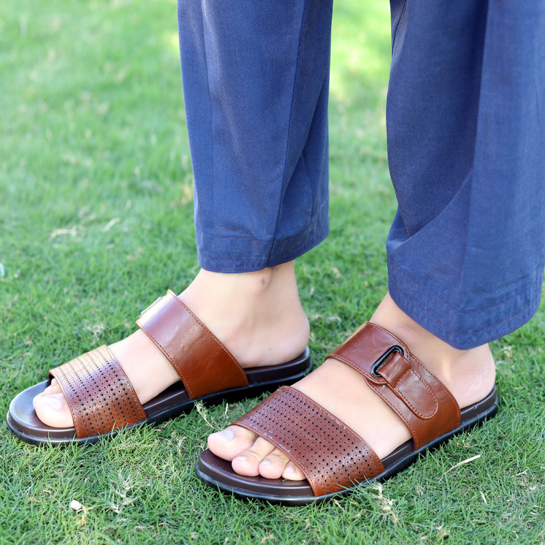 Medicated Leather slippers ART-3305