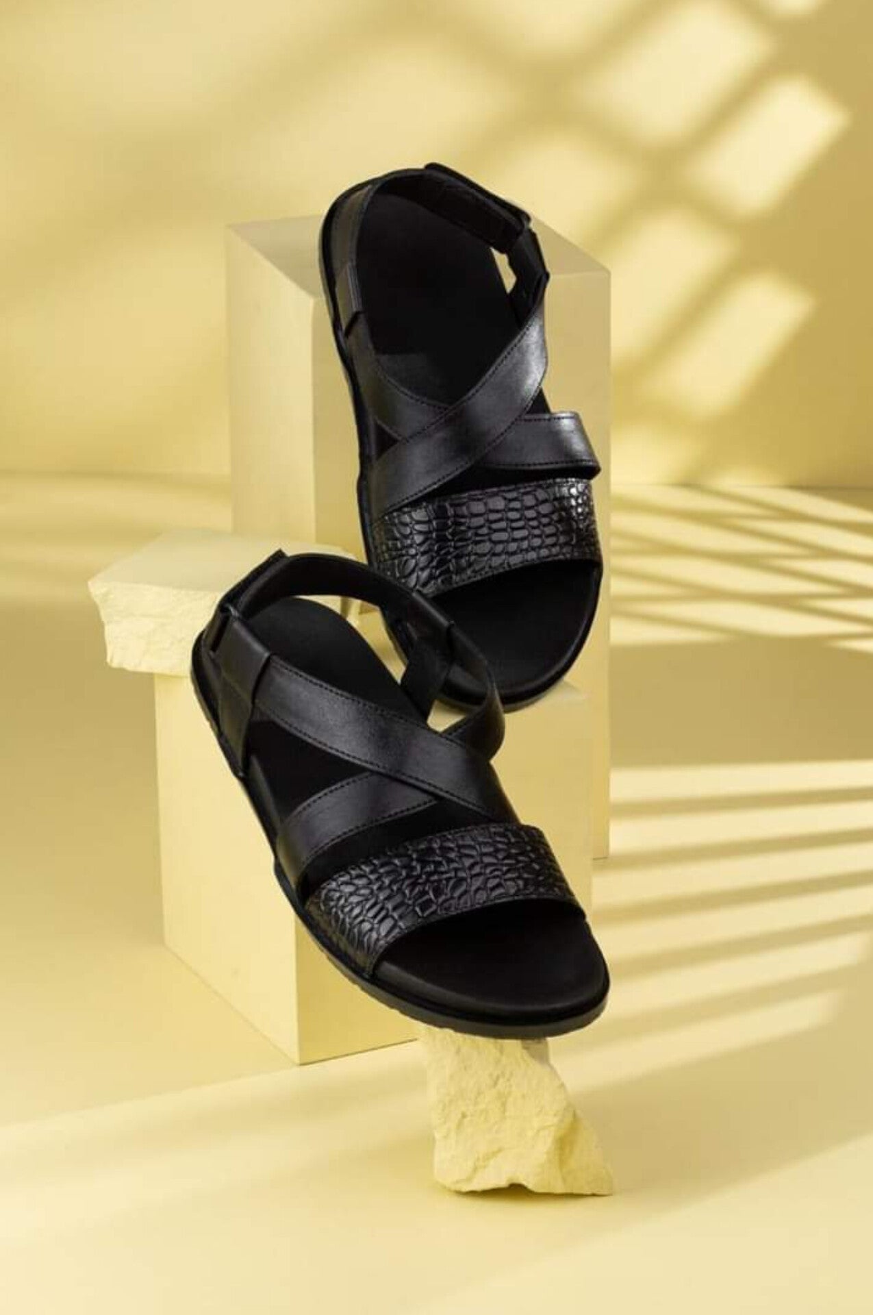 Leather Sandals. Medicated