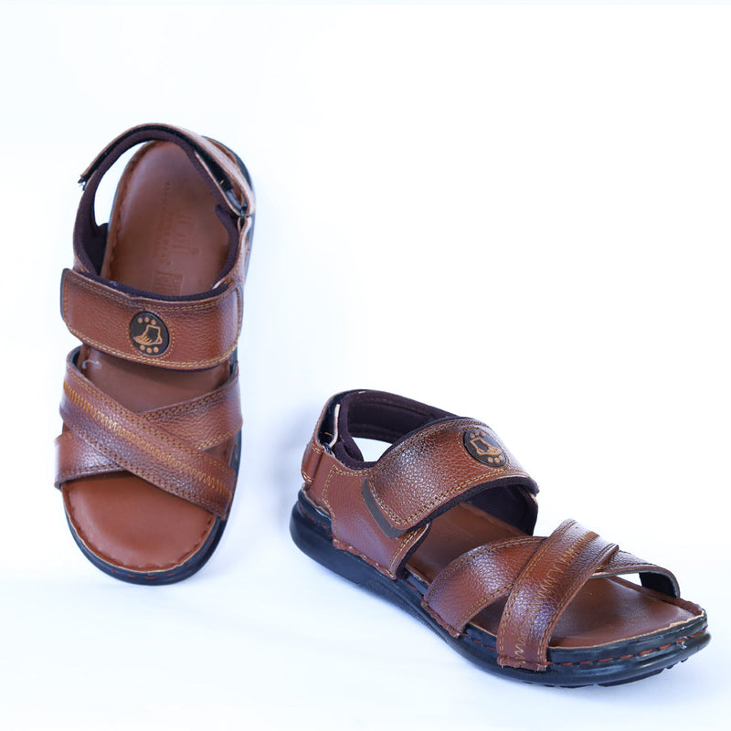 Cross Striped Sandals. - Modish Crafts