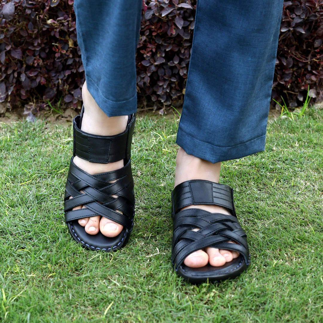 Men’s Leather Slippers – Stylish & Comfortable  ART-2201