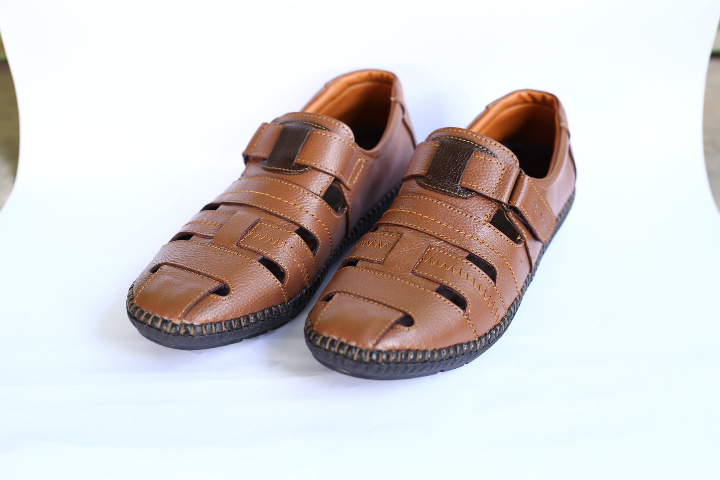 Men's  Leather Fisherman Sandals ART-009