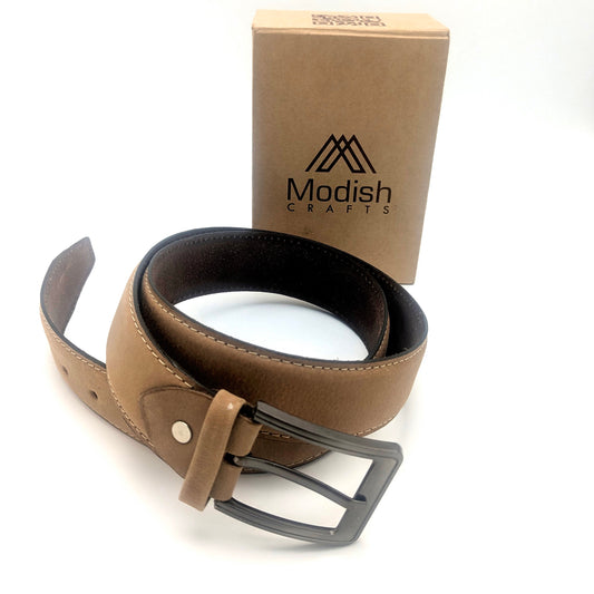 Leather Belt. Camel